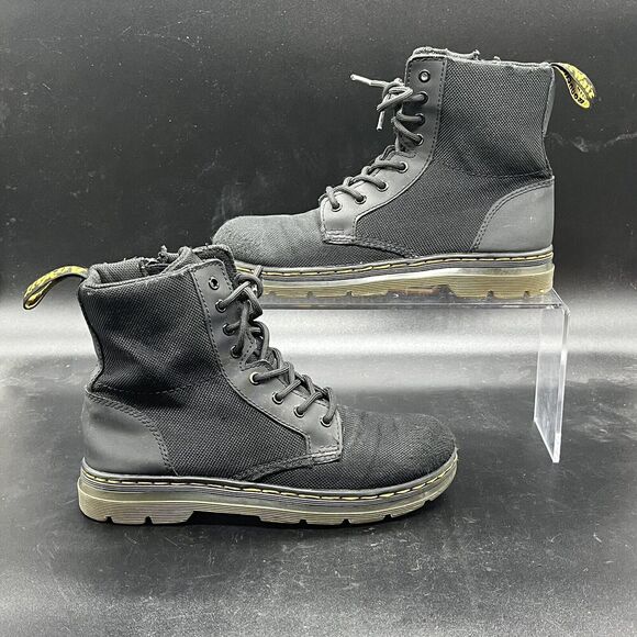 Dr. Martens Combs J Juniors size 3 black boot zip closure casual outdoor
